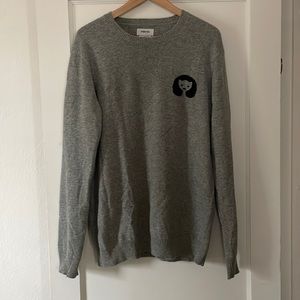 Hyden Yoo grey crewneck, 100% cashmere sweater